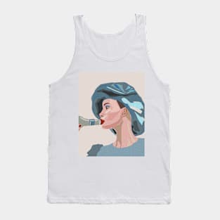 Woman with a bottle Tank Top